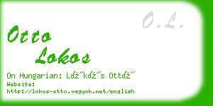 otto lokos business card